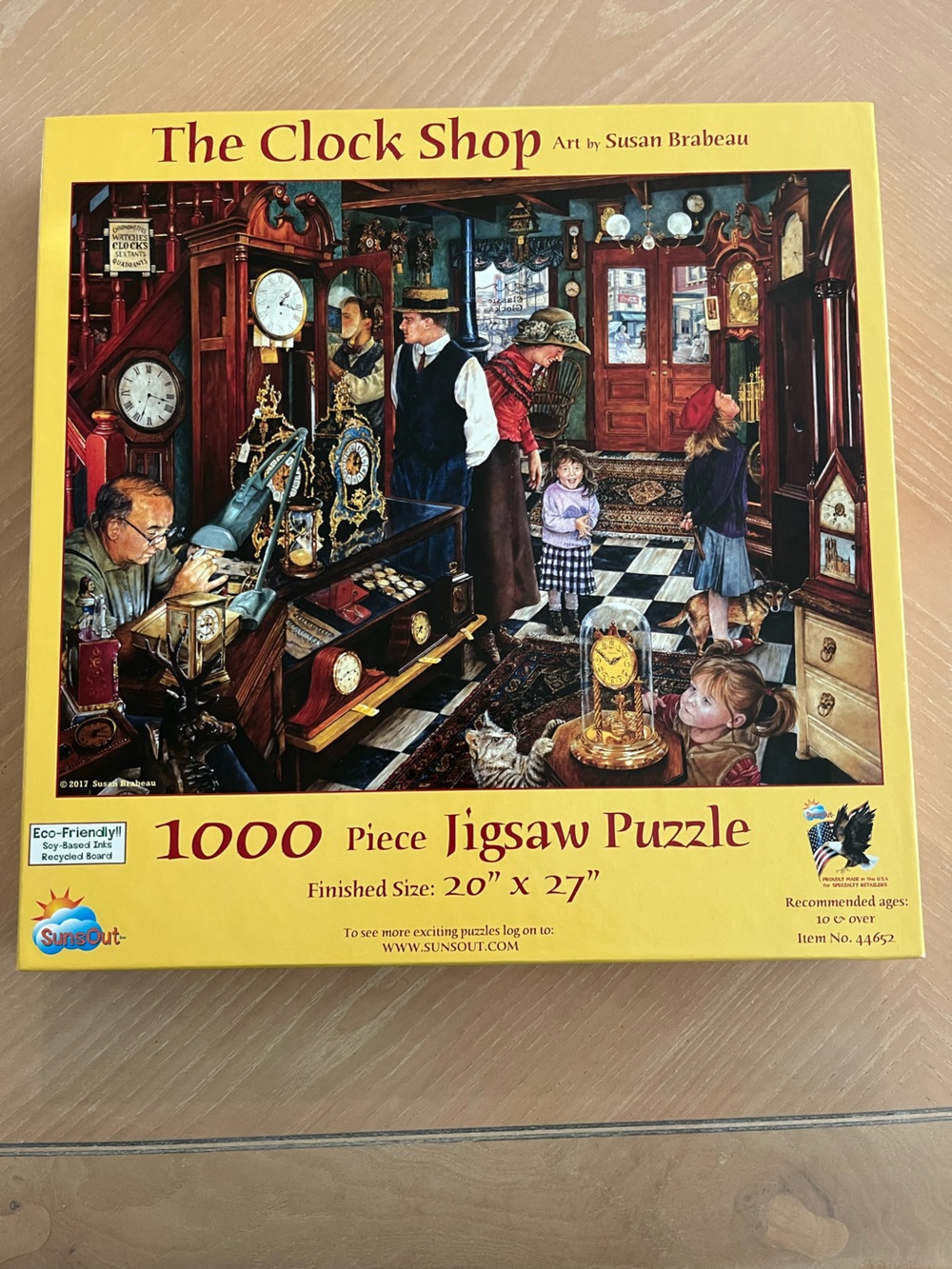 1000 piece jigsaw puzzle - The Clock Shop by Suns Out.